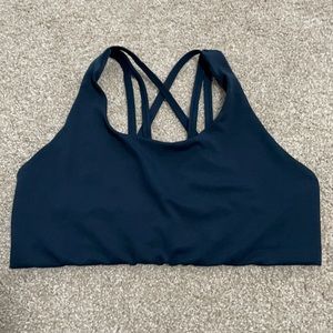 Senita Strappy Sports Bra in Navy